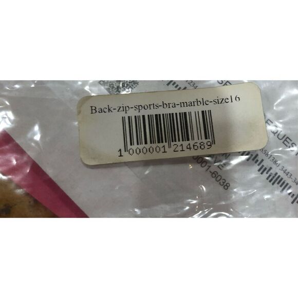 FITWEAR FASHION - NWT L Sz 12 “Grace” Crop Top w/Zippered Back/Marble/Black Trim - Picture 13 of 16